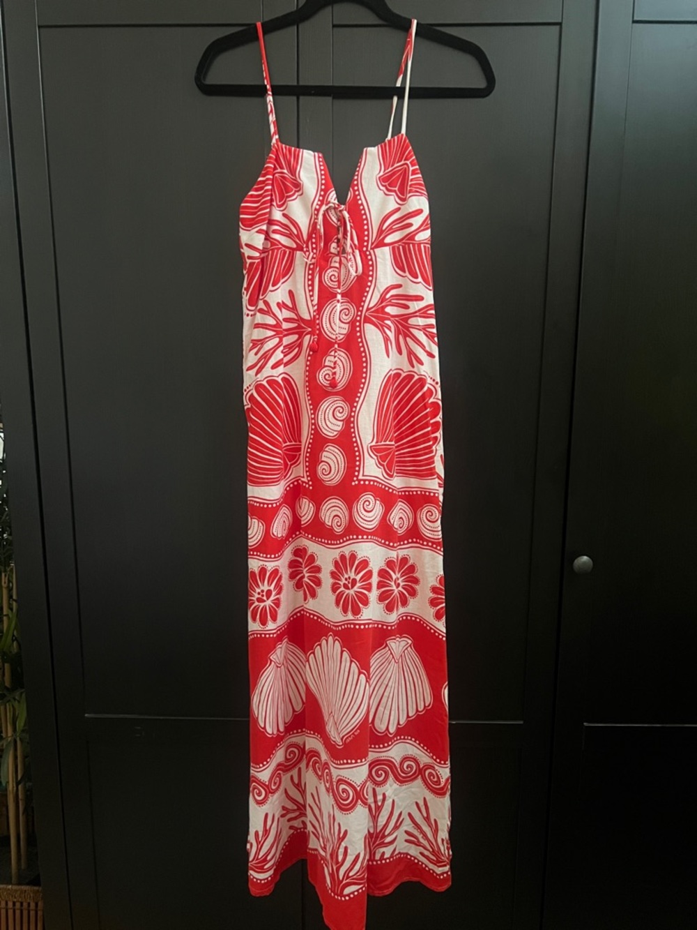 FARM Rio Off-White Ainika Shell Maxi Dress Size Small - Picture 7 of 16